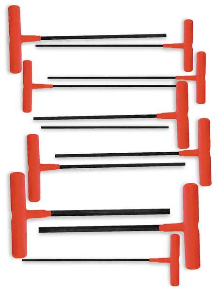 11 Piece SAE T-Shape Hex Key Set, 60911