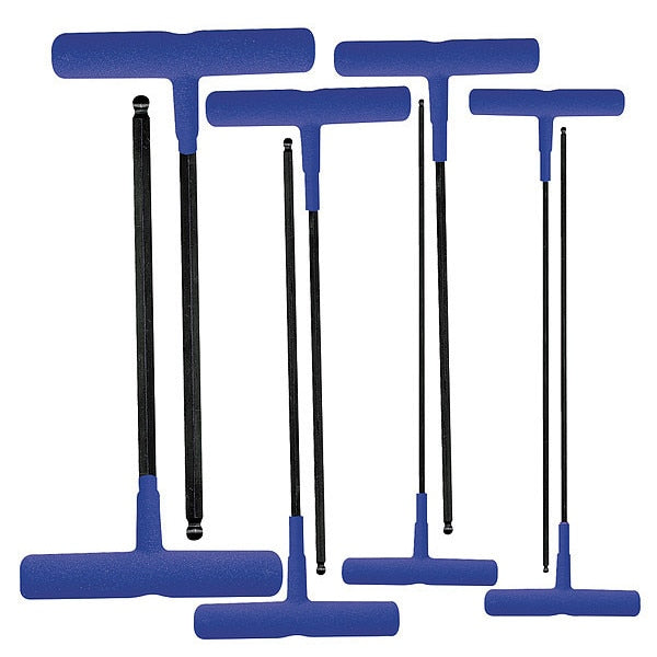 8 Piece Metric T-Shape Hex Key Set, 64808