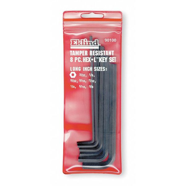 8 Piece SAE L-Shape Hex Key Set, 90100