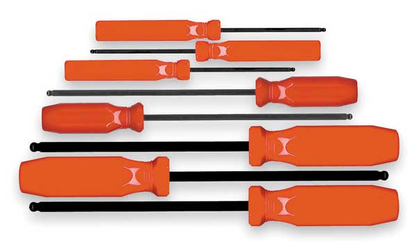 8 Piece SAE Long Handle Hex Key Set, 90108