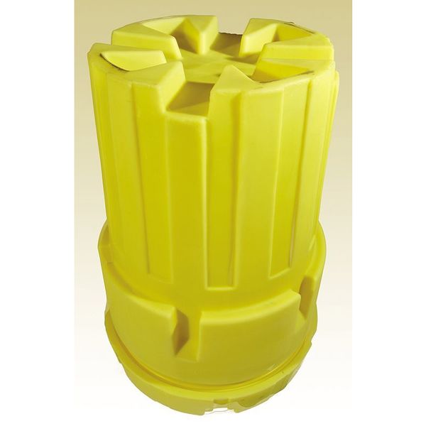 Open Head Salvage Drum, Polyethylene, 95 gal, Unlined, Yellow