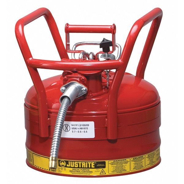 2-1/2 gal. Red Steel Type II DOT Safety Can for Flammables