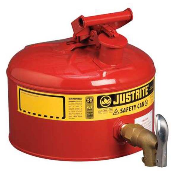 2-1/2 gal. Red Galvanized Steel Type I Faucet Safety Can
