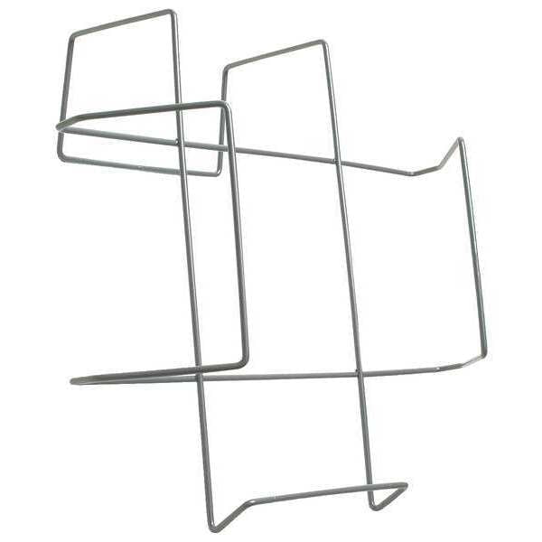 Hard Hat Rack, Vehicle Seat Back Mounting, For 1 Hard Hat, Nickel Plated Steel, Gray