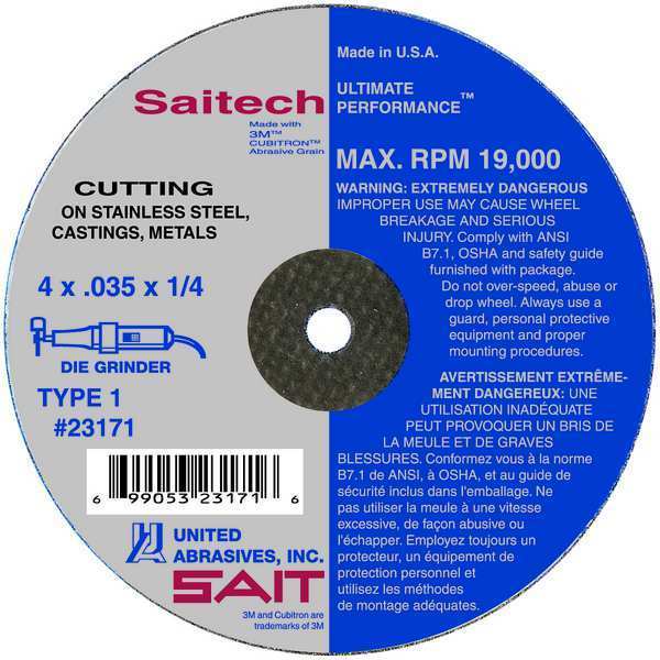 SAIT 23163 Saitech Ultimate Performanceâ¢ Thin High Speed Cut-Off Wheels 4