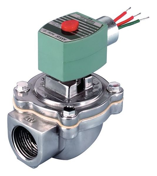 120V AC Aluminum Dust Collector Solenoid Valve, Normally Closed, 1 in Pipe Size