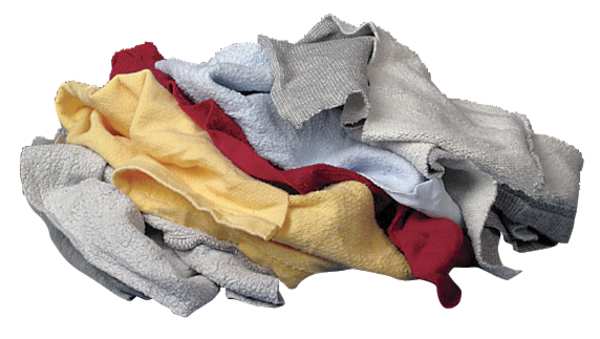 Recycled Cotton Sweatshirt Cloth Rag 50 lb. Varies Sizes, Assorted