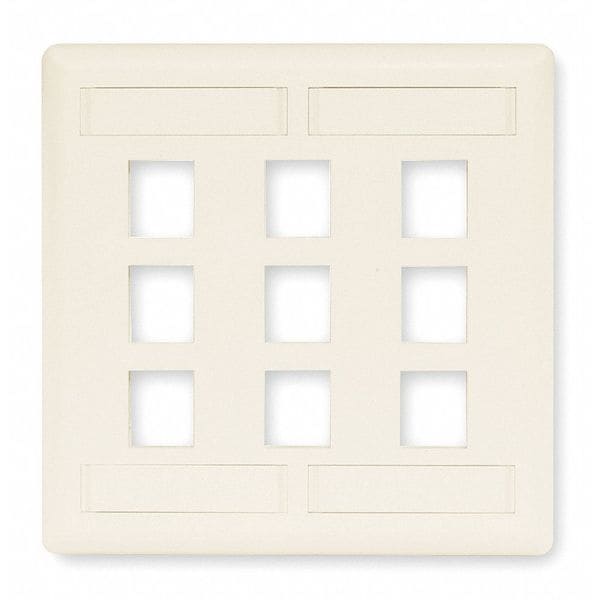 Wall Plate, 9 Port