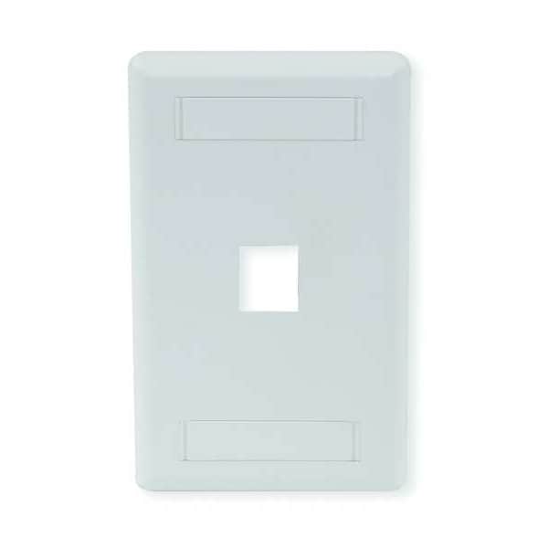 Hubbell IFP 1-Socket Faceplate - 1 x Socket(s) - 1-gang - White