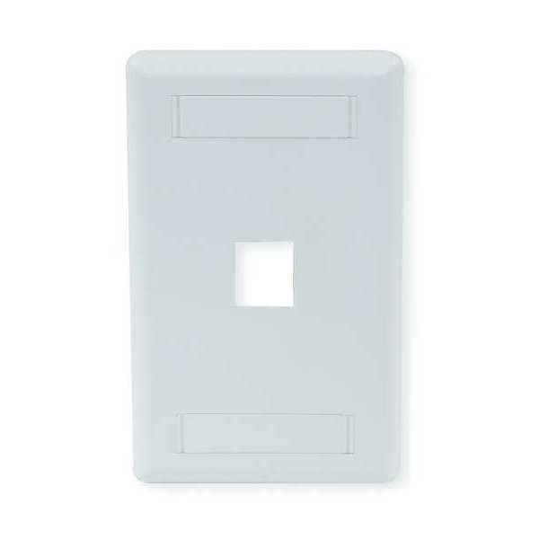 Hubbell 1-Socket IFP11OW Faceplate - 1 x Socket(s) - 1-gang - Office White