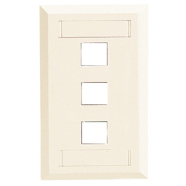 Wall Plate, 3 Port