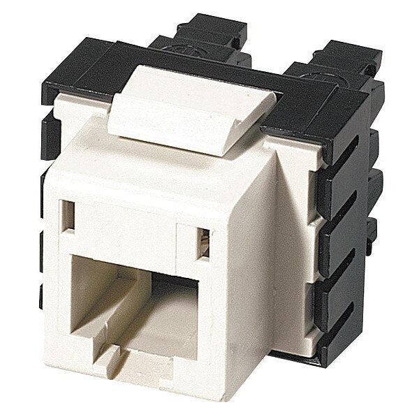Hubbell Xcelerator Network Connector - 1 Pack - 1 x 110-punchdown Network - Off White