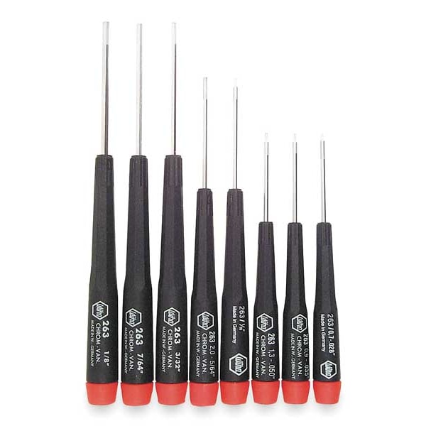 Precision Screwdriver Set, Hex, SAE, 8 pcs.
