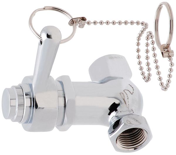 Valve, Fixed Lever, Chrome Plated Brass