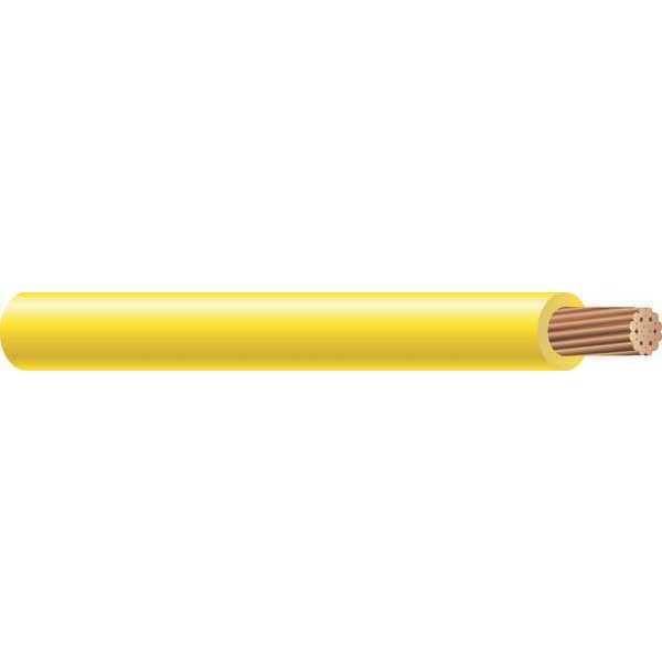 Machine Tool Wire, AWM, MTW, TEW, 16 AWG, 500 ft, Yellow, PVC Insulation