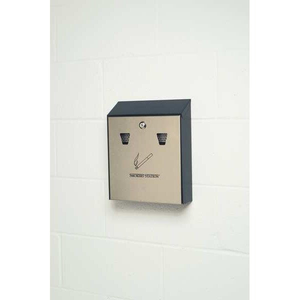 Ash Tray, 1-19/32 gal., Black