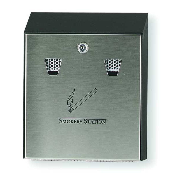 Ash Tray, 1-19/32 gal., Black