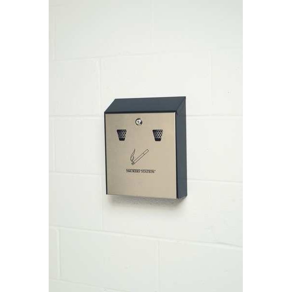 Ash Tray, 1-19/32 gal., Black