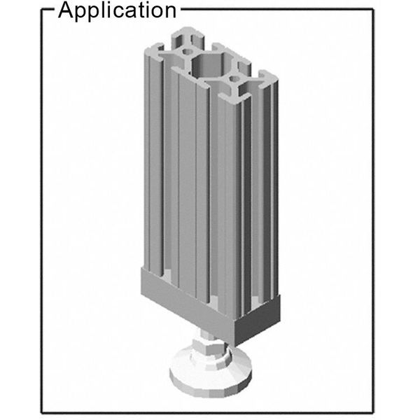 Base Plate w/Fasteners, for 3/8-16 Thread
