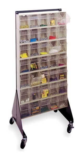 Double Sided Tip Out Stand, 16inD, Ivory