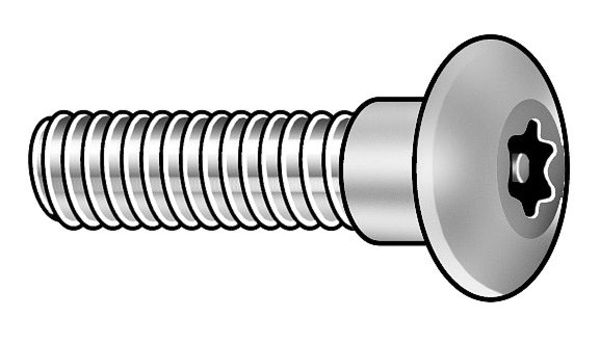 Tamper-Resistant Shoulder Screw, #10-24 Thr Sz, 1/4 in Thr Lg, 1/8 in Shoulder Lg