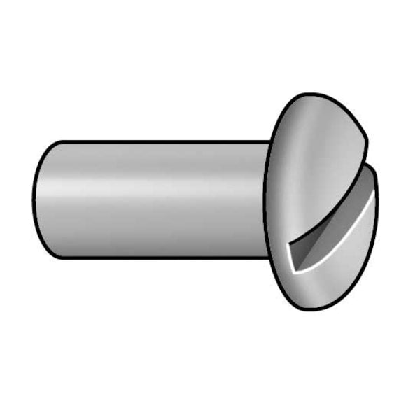 Barrel Bolt, #10-32, 1/2 in Brl Lg, 5/16 in Brl Dia, 18-8 Stainless Steel Plain, 5 PK