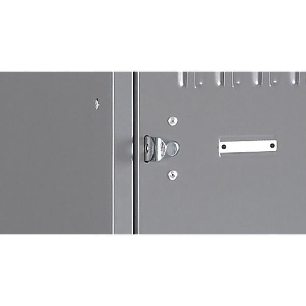 Box Locker, 36 in W, 18 in D, 78 in H, (3) Wide, (18) Openings, Gray