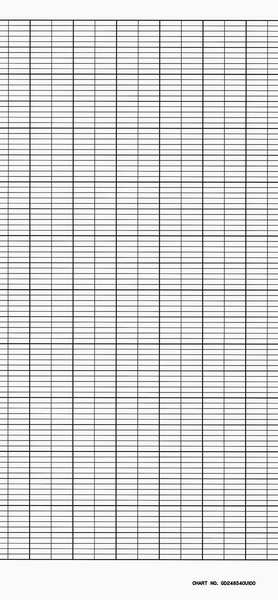 Strip Chart, Fanfold, Range None, 73 Ft