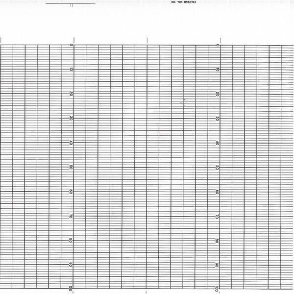 Strip Chart, Fanfold, Range 0 to 100, 99 Ft