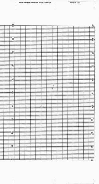Strip Chart, Fanfold, Range 0 to 100, 99 Ft
