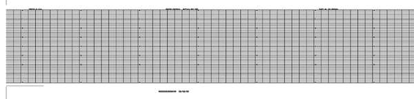 Strip Chart, Fanfold, Range 0 to 8, 53 Ft
