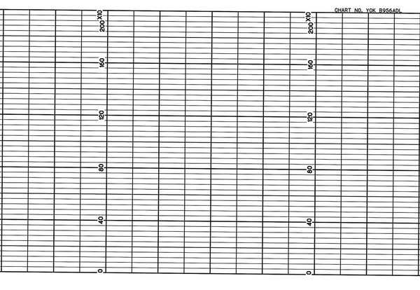 Strip Chart, Fanfold, Range 0 to 200, 53 Ft