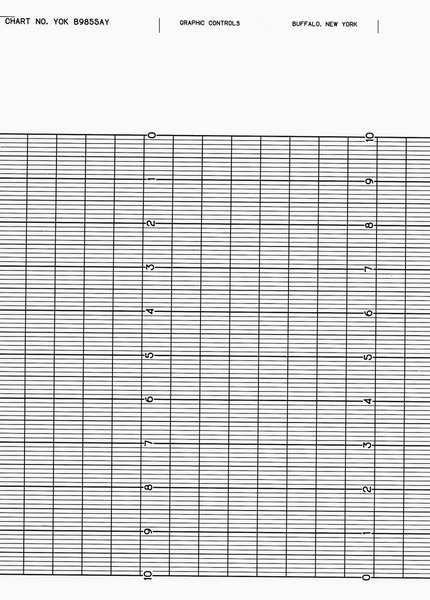 Strip Chart, Fanfold, Range 0 to 10, 99 Ft
