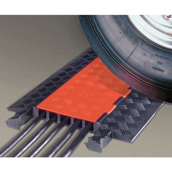 Cable Protector, Hinged, 5 Channels, 3 ft.