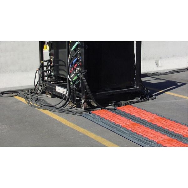 Cable Protector, Hinged, 5 Channels, 3 ft.