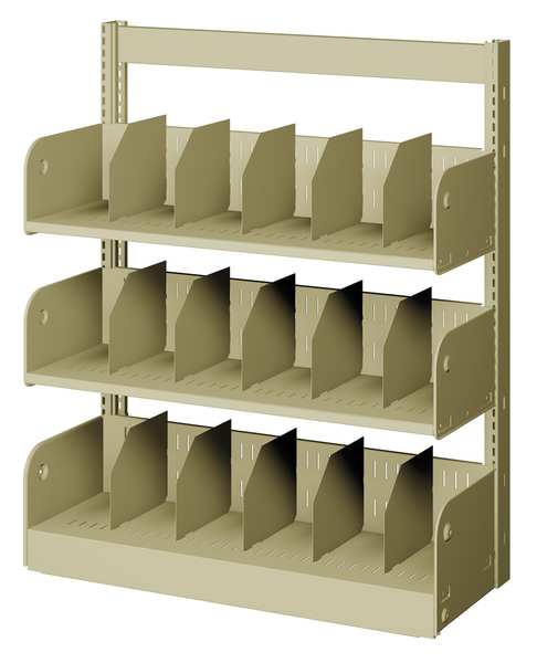 Divider Shelf, Single, 3 Shelves, 12 In