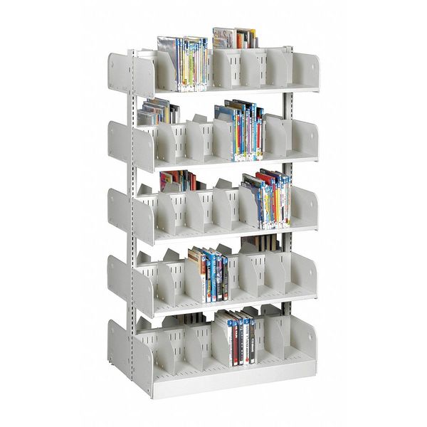 Divider Shelf, Double, 10 Shelves, 20 In