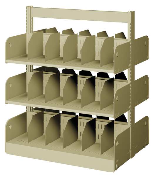 Divider Shelf, Double, 6 Shelves, 20 In