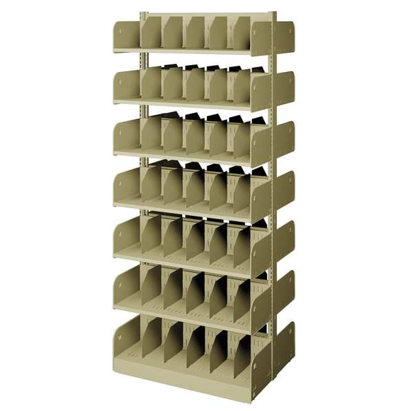 Divider Shelf, Double, 14 Shelves, 24 In