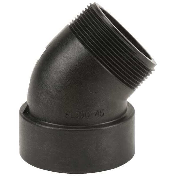45 Degree Street Elbow, Polypropylene, 3