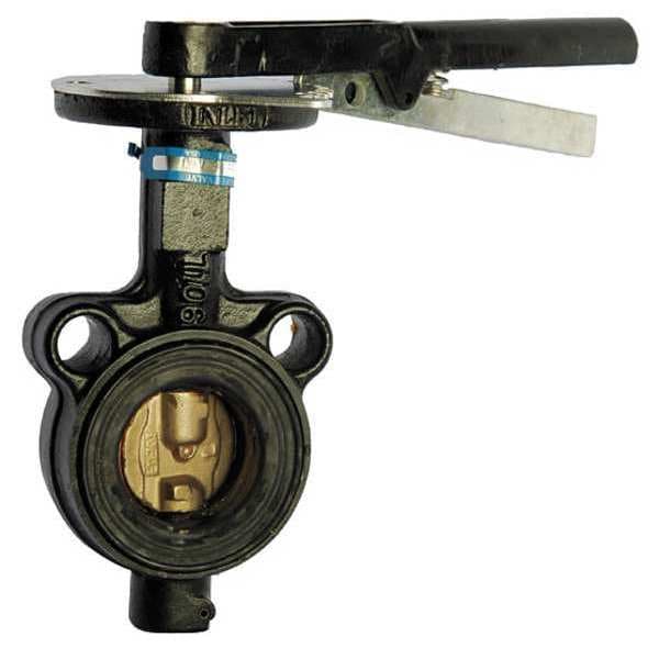 Butterfly Valve, Wafer Style, Size 2.5 In