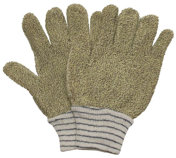 Heat Resist. Gloves, Green/Natural, S, PR
