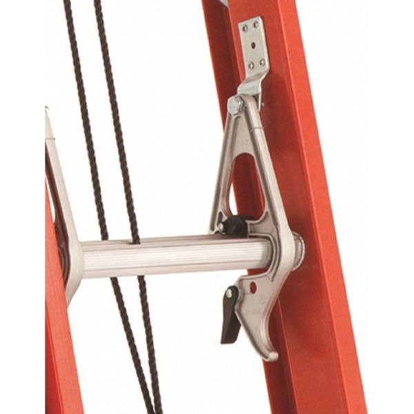 Fiberglass Extension Ladder, 300 lb Load Capacity
