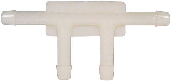 Tee Vacuum Connector, 3/16 In, Nylon, PK25