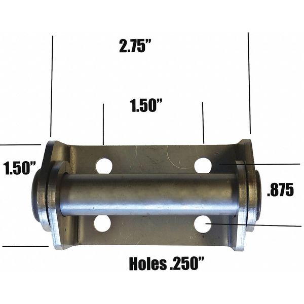 Garage Door Hinge, 1-1/2 In H, PK4