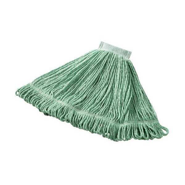 5in String Wet Mop, 22oz Dry Wt, Side Gate Connect, Loop-End, Green, Cotton/Synthetic, FGD25306GR00