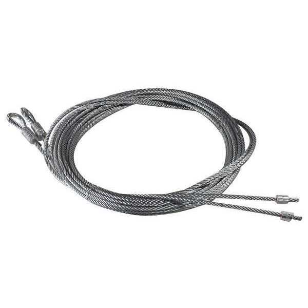 Spring Lift Cable, 1/8 In, 140 In., PK2