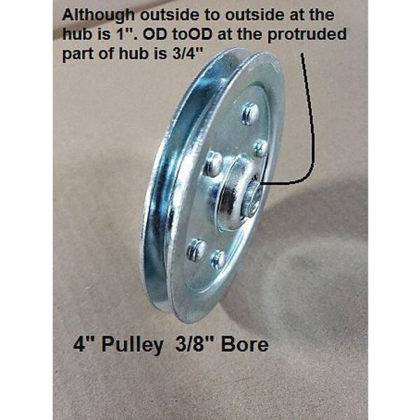 Cable Pulley, 4 In., PK2