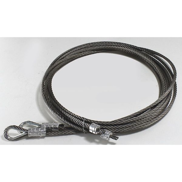 Spring Lift Cable, 5/32 In, 140 In., PK2