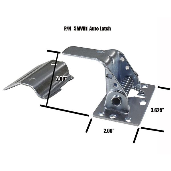 Automatic Latch with Strike, Steel
